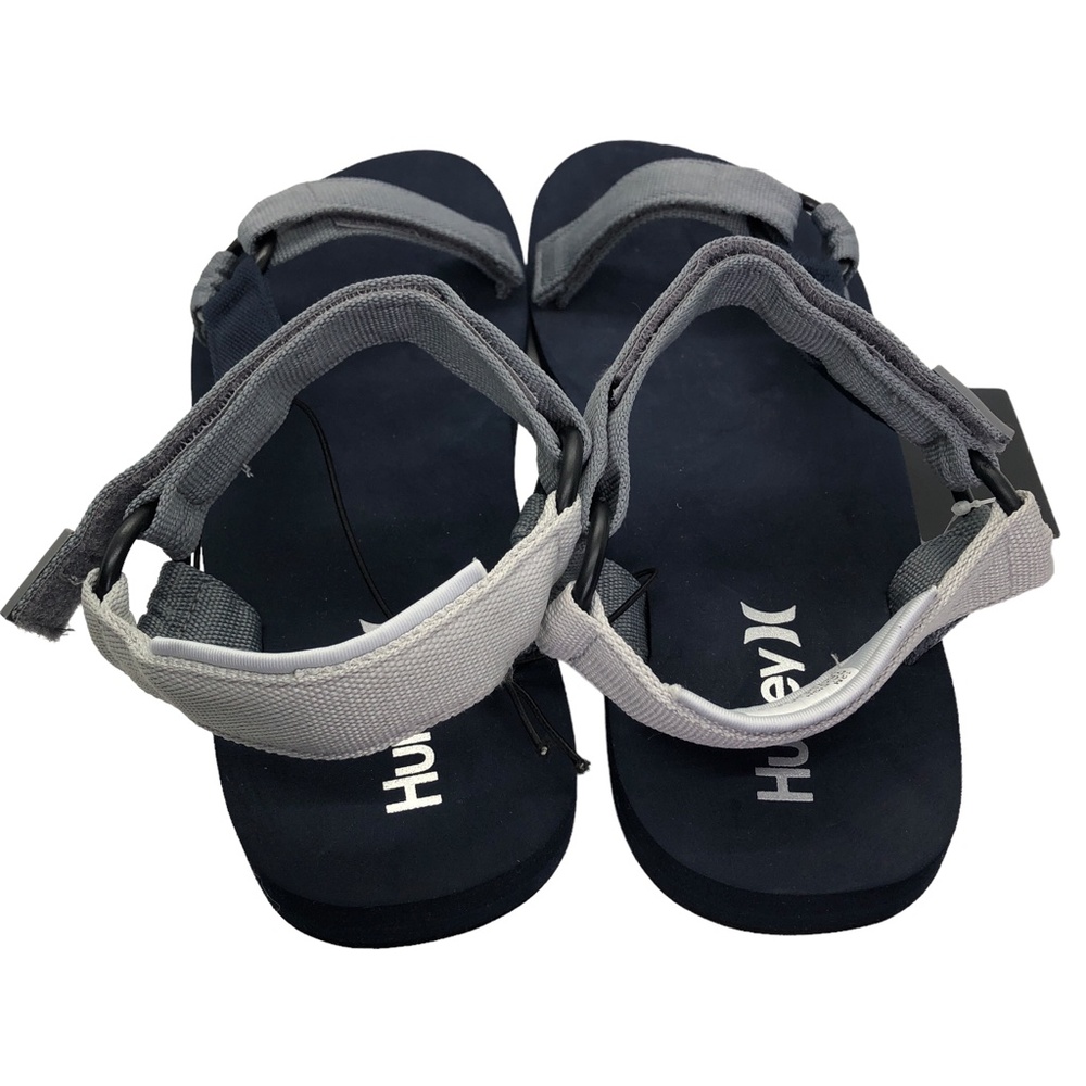 HURLEY Raleigh Navy & Grey Adjustable Strap Sandals Men's Size 12 - Picture 6 of 12